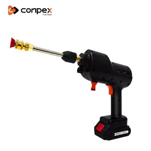 Conpex Battery Powered Cordless Car Wash Cleaning Gun Pump Equipment For Sale Electric High Pressure Car Washer
