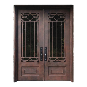 Cửa an ninh sắt rèn tác động cao tinh vi thiết kế thanh lịch cho cửa sổ cửa trước hoàn thiện tính năng chống trộm bề mặt - Product Image 4