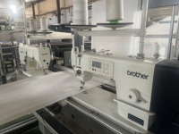 Machine automatique de fabrication de housses de coussins et d'oreillers de haute qualité MAPS PLC avec alimentation et couture 5-6 pièces/min