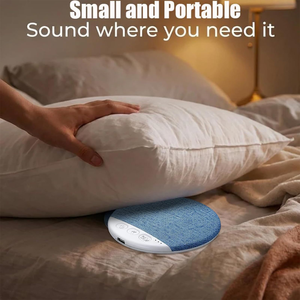 Haut-parleur de sommeil sans fil 9D Stéréo avec sonoreurs réglables et <span class=keywords><strong>bruit</strong></span> blanc <span class=keywords><strong>pour</strong></span> soulager l'insomnie, alimenté par batterie, blanc - Product Image 4
