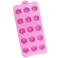 Moule en silicone en forme de fleur de cerisier pour chocolat, 15 cavités, échantillon gratuit d'usine 1285, moule manuel pour cuisson, glace et résine