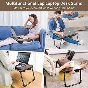 Opvouwbare Poten Laptop Lap Bureau Thuis Kantoorbank Bank 2 In 1 Laptop Bureau Klaptafel - Product Image 6