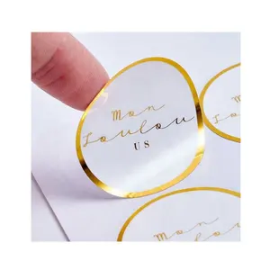 Jewelry Package Seal Label Sticker Box Cardboard With Embossed Logo