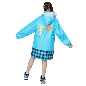 เสื้อกันฝนเด็ก Smally ผลิตจากโพลีเอสเตอร์ 210T เคลือบ PU น้ำหนักเบา 180 กรัม แบบชิ้นเดียว สำหรับเดินทาง ดีไซน์สีสันสดใส ปรับแต่งได้ - Product Image 4