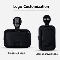 Porte-cartes d'identité en cuir avec sangle de collier amovible pour permis de conduire médical
