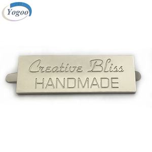 مخصص لامعة الفضة مصقول شعار منقوش لوحة معدنية علامة حقيبة ملحقات الأجهزة الطلاء النهاية تسمية معدنية مخصصة - Product Image 4