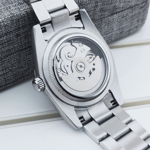 Reloj Submarino Automático Mecánico de Buceo con Movimiento Japonés, Cristal de Zafiro de 36 mm, Resistente al Agua hasta 100 m, Color Rosa, Verde y Azul, con Logotipo Personalizado - Product Image 6