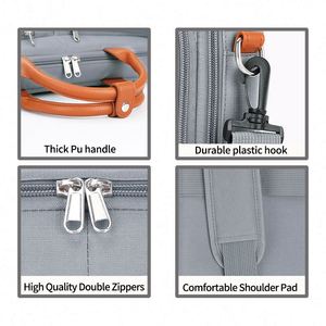 Sacs à ordinateur portable pour hommes, résistants à l'eau, en polyester, multi-poches, fabriqués en usine BSCI, pour voyages d'affaires, avec poignée en nylon - Product Image 5