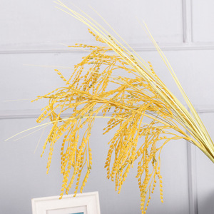 <b>Artificial</b> Rice Stalks Yellow H86cm Realistic Decorative Plant For Thanksgiving - Product Image 4