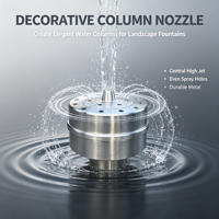 Fabricants DashuoFountain – Colonne de fontaine florale moderne en acier inoxydable 304 DN50, fontaine commerciale à niveaux, installation facile 1