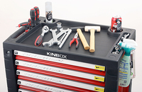 Boîte à outils roulante KINBOX avec ensemble d'outils-Armoire à tiroirs durable pour usage industriel
