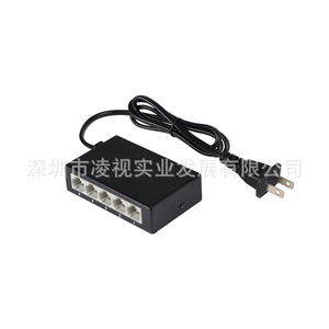 5 Port 100Mbps Metal Case Ethernet <b>Switch</b> With Power Supply For <b>Network</b> Connection - Product Image 1