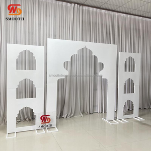 Panel de Fondo de Hierro con Arco Grande y Diseño de Espejo, Directo de Fábrica, para Decoración de Bodas, Fiestas y Eventos - Product Image 2