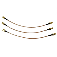 Cable coaxial RG316 de 10 cm con conector SMA hembra de panel a SMA macho, ensamblaje de fábrica