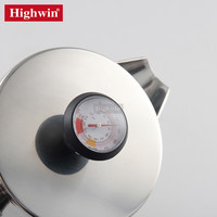Cafetière à presse française HIGHWIN en acier inoxydable Prensa Francesa Espresso avec thermomètre