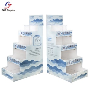 Dễ dàng lắp ráp 4 bước tông Kệ Riser hiển thị hình ảnh hàng hóa Kệ siêu thị tầng đứng cho khăn tắm bán lẻ - Product Image 2