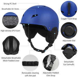 Attrezzatura da moto invernale Unisex neve sicurezza Skate equitazione ciclismo bicicletta attrezzatura da bici sci casco da snowboard - Product Image 3