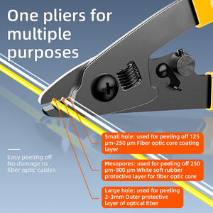 High FTTH Three Hole Fiber Cable Tool Fiber Stripper & Cleaver for 4G/5G/ Networks Model CFS-3 - Product Image 5