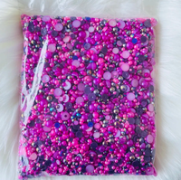 Yantuo cristal en gros 500g emballage mixte dos plat perles résine strass gelée strass pour bricolage artisanat