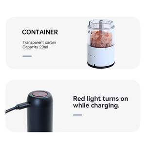 Ensemble <span class=keywords><strong>de</strong></span> moulins à <span class=keywords><strong>sel</strong></span> et à poivre automatiques rechargeables par USB, en acier inoxydable moderne, avec meule en céramique, portables pour la cuisine quotidienne - Product Image 3