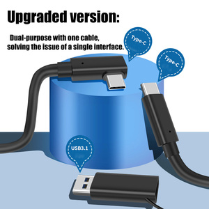 Câble de chargement USB 3.<span class=keywords><strong>2</strong></span> type-c, transfert de données à grande vitesse 5Gbps, pour 1/<span class=keywords><strong>2</strong></span>/3/<span class=keywords><strong>Steam</strong></span> Deck, pour 3 accessoires VR - Product Image 4