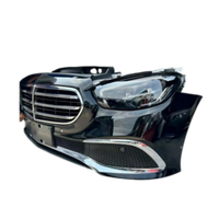 untuk model baru yang populer dari Mercedes-Benz E-Class W213 E300, rakitan bumper depan mewah dengan radiator dan kit lampu depan