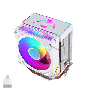 QiuzAim 2011 all'ingrosso 90mm RGB <span class=keywords><strong>CPU</strong></span> torre di raffreddamento 4 tubi di calore in rame per X99 AM4 Gaming PC controllo della temperatura - Product Image 5