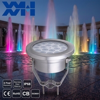 Lampes LED subaquatiques DMX512 RGB en acier inoxydable pour fontaines, cascades, piscines et aménagements paysagers, étanches IP68, 12V
