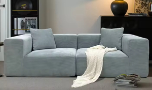 Conjunto de Sofá Seccional Modular Moderno con Funciones Reclinables, Cubierta de Tela, Embalaje al Vacío, Sin Patas - Product Image 4