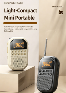 रिचार्जेबल पोर्टेबल डिजिटल डिस्प्ले जेब 1100mah/<span class=keywords><strong>fm</strong></span> wkman रेडियो <span class=keywords><strong>Fm</strong></span> 76-108mhz Tf कार्ड प्लेयर स्पीकर प्लास्टिक 0-5w - Product Image 1