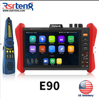 Testeur CCTV Série E Rsrteng 4K 12MP pour caméras IP, test POE++ max 90W, écran IPS 8 pouces 1920x1200, 1CH SFP WiFi, expédition US