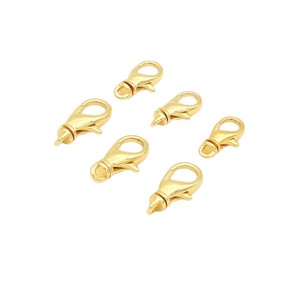 18k gold-plated <b>copper</b> rotating lobster clasp necklace, keychain, <b>bracelet</b> finishing touch DIY jewelry accessory B105 - Product Image 5