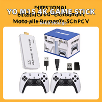 Nouvelle console de jeu portable avec 2 manettes M15, console de jeu vidéo mini, stick de jeu 4K, plus de 20000 jeux rétro, sortie TV HD
