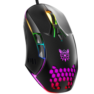 Onikuma-ratón óptico con cable <span class=keywords><strong>CW902</strong></span> para juegos, Mouse ligero con retroiluminación RGB, USB, ergonómico, brillante - Product Image 1