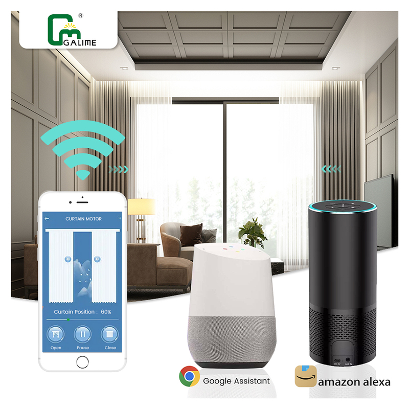 Wireless Wifi Control Motorized Curtain Smart
