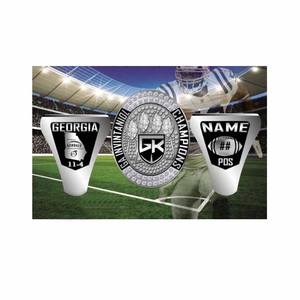 Anillos de Campeonato Personalizados en Aleación Chapada en Oro Rosa para Jóvenes de Fútbol, Sóftbol y Béisbol - Product Image 4