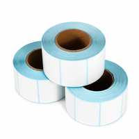Étiquettes d'inventaire sans ruban adhésif 50x25mm, découpées à la forme, en rouleau, 1000 pièces pour solutions d'entrepôt