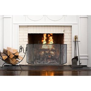 Pare-étincelles droit fixe pour accessoires d'intérieur 3 portes 15 + 60 + 15x50h - Product Image 4