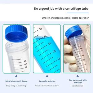 PP tubos plásticos descartáveis com fundo cônico Graduado 0.5 ml a <span class=keywords><strong>50ml</strong></span> Centrífuga Tubos para Laboratórios Lab Supplies - Product Image 6
