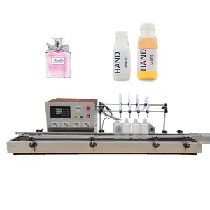 Macchina automatica per il riempimento di liquidi a 4 ugelli linea di produzione di succo bevanda da 10-500ml macchina per il riempimento di liquidi orali