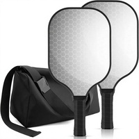 Ensemble de raquettes de pickleball en fibre de carbone YEED T300, 2 raquettes légères approuvées par les États-Unis, accessoires de sport d'intérieur et d'extérieur, 227 g, sac de transport