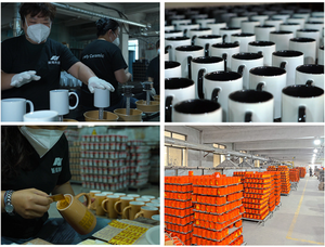 Mug en céramique de 11 oz avec sublimation de couleur intérieure |   Gobelet vierge bicolore enduit pour impression par transfert thermique |   Tasse cadeau personnalisable - Product Image 4