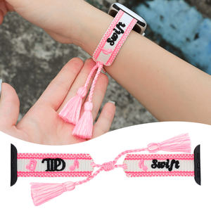 Correa de bucle de poliéster para Apple Watch Band Correa de reloj tejida con bordado transpirable ajustable para <span class=keywords><strong>Taylor</strong></span>'s Music <span class=keywords><strong>Festival</strong></span> - Product Image 1