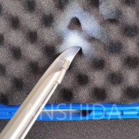 Outil de détection de gorge d'anesthésie à LED optique pour animaux de compagnie Laryngoscope vétérinaire en acier inoxydable complet avec 5 lames