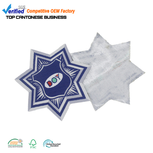 Weaving Parches Manufacturer Custom Personal Brand Logo Woven <strong>Patches</strong> with Iron on Backing - Product Image 6