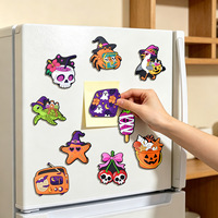 Magnet Kulkas Halloween 2026 yang Dapat Disesuaikan, Mainan Papan Tulis Magnetik untuk Balita, Magnet Kulkas Karet PVC Lunak
