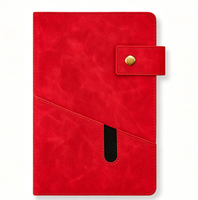 Libreta de Cuero PU A5 con Logotipo Personalizado, Cierre de Broche Metálico, 100 Páginas Rayadas, Agenda de Oficina, Regalo Empresarial