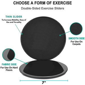 Equipo <span class=keywords><strong>de</strong></span> Entrenamiento, Deslizadores para Ejercicios Personalizados, Deportes, Yoga, Fitness, Pilates, Deslizadores para Pies, para Gimnasio - Product Image 2