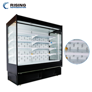 Vitrina Refrigerada Abierta con Cortina de Aire y Vidrio de Visión Completa para Supermercados, Ideal para Compras Impulsivas - Product Image 3