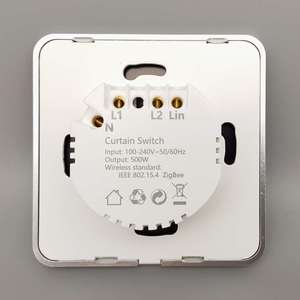 Interrupteur mural intelligent Tuya ZIGBEE pour rideaux électriques, compatible avec Alexa et Google Home, norme européenne - Product Image 6